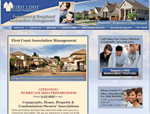 Tablet Screenshot of firstcoastassociationmanagement.com